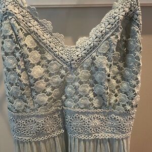 No Boundaries Boho Teal Dress XS Women’s Juniors